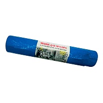 Мешки для мусора 200 л, с завязками, синие, в рулоне 5 шт., ПВД, 45 мкм, 1100х850 мм, Концепция Быта Vitalux, 604934 в Брянске