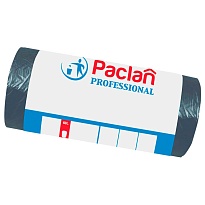 Мешки для мусора 60 л, черные, в рулоне 50 шт., ПНД, 6,2 мкм, 800х600 мм, PACLAN Professional, 604078 в Брянске