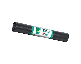 Мешки для мусора 160 л, черные, в рулоне 10 шт., ПВД, 25 мкм, 1100х800 мм, GRIFON, 101-031 в Брянске