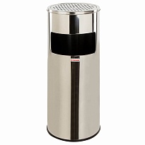 Урна с пепельницей 27 л, нержавеющая сталь, зеркальная, LAIMA PROFESSIONAL в Брянске