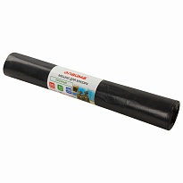 Мешки для мусора 240 л, черные, в рулоне 10 шт., ПВД 50 мкм, 1400х900 мм, LAIMA, 605337 в Брянске