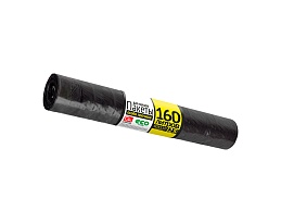 Мешки для мусора 160 л, черные, в рулоне 25 шт., ПВД, 40 мкм, 1100х800 мм, GRIFON, 101-030 в Брянске