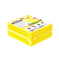 Мешки для мусора 160 л, желтые, в пачке 10 шт., ПВД, 40 мкм, 900х1100 мм, i-Bag в Брянске