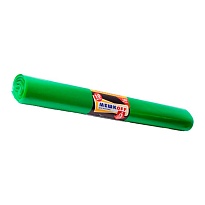Мешки для мусора 180 л, зеленые, в рулоне 10 шт., ПВД, 50 мкм, 1100х900 мм, МЕШКОFF, 4458 в Брянске